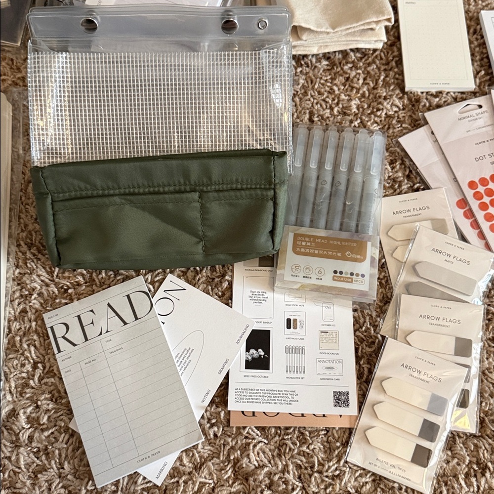 Cloth and Paper Assorted Planner Stickers, Annotation set and Notebooks - Picture 7 of 8